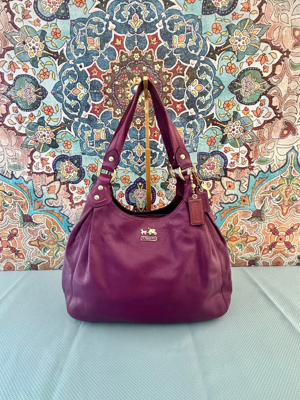 Coach Madison Maggie Hobo - Limited Plum Color